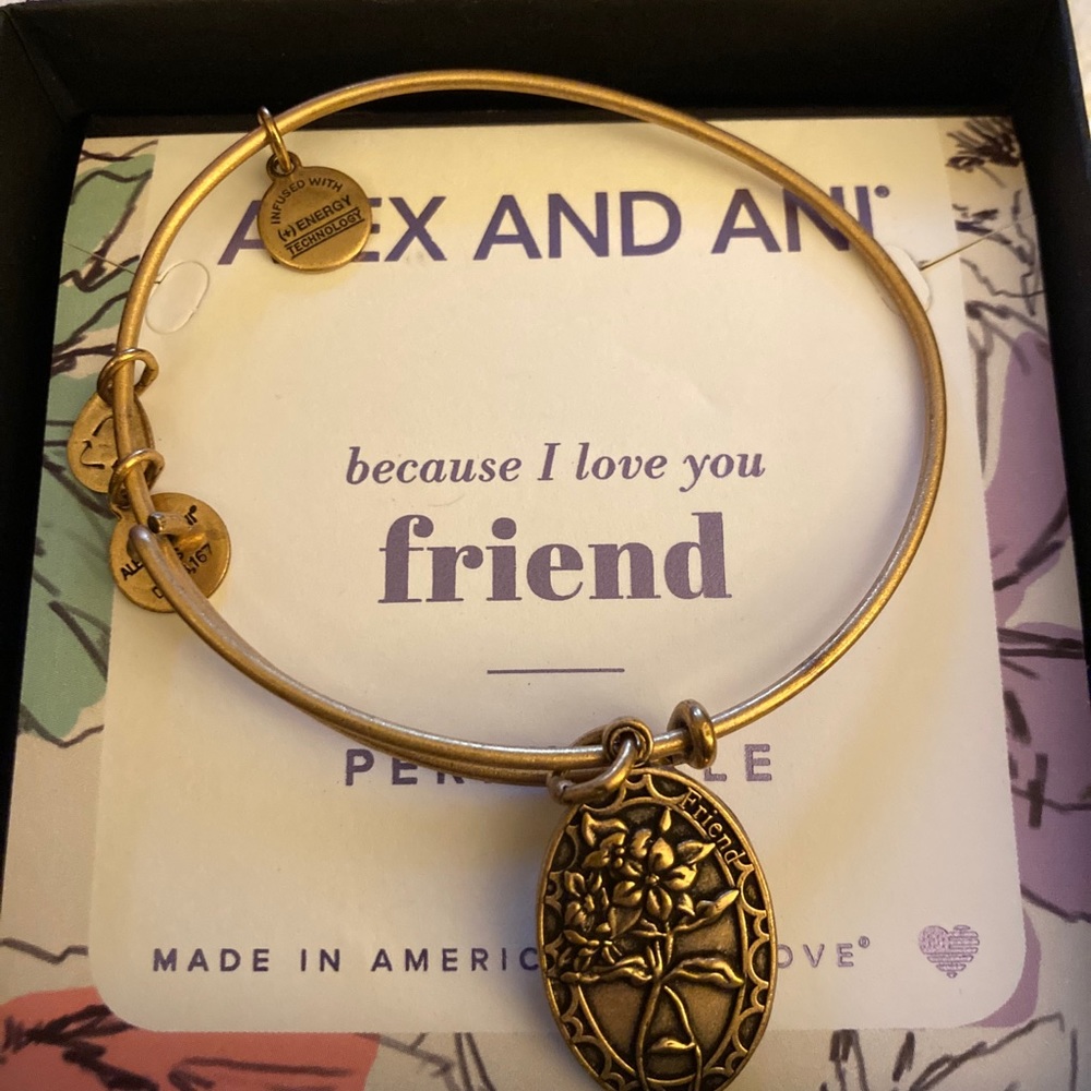 Alex & Ani Because I love you Friend bracelet